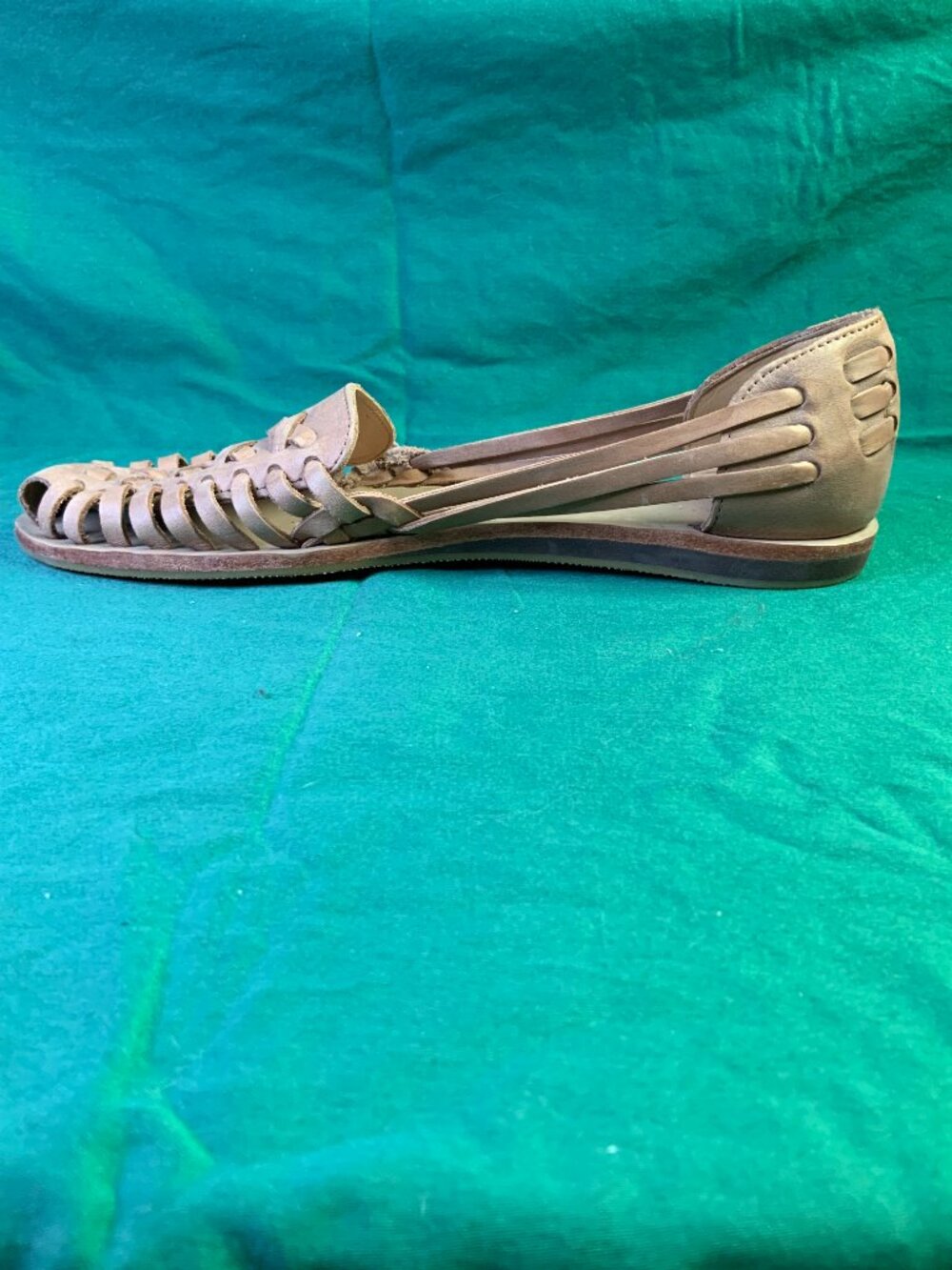 Almond Colored NISOLO Huarache Sandal Size 9 - Picture 4 of 12